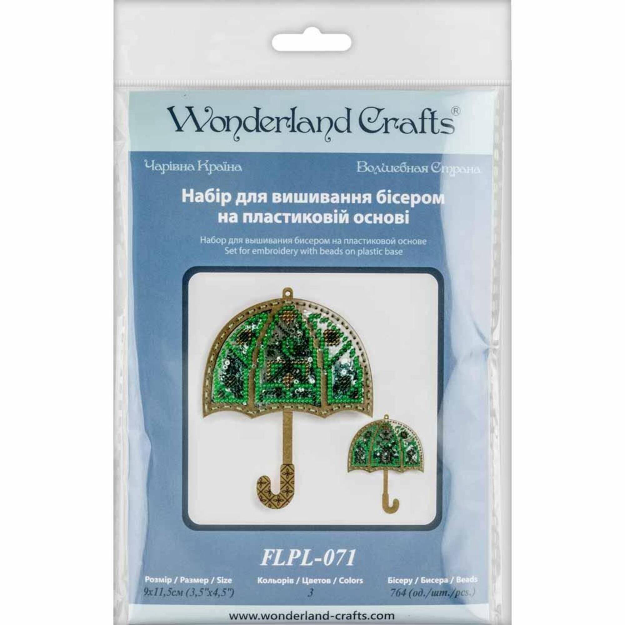 Wonderland Crafts Umbrella Christmas Ornament Bead Embroidery Kit